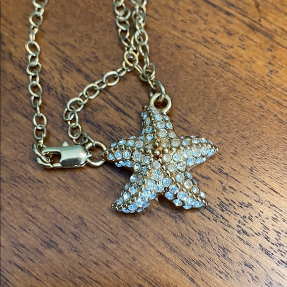JCrew beautiful rhinestone starfish long necklace - Picture 3 of 3